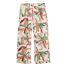 Sasha Floral Linen Wide Leg Trousers