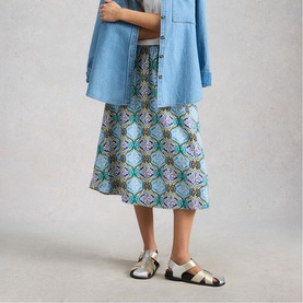 Shelly Printed Flared Skirt