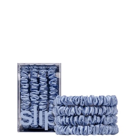 Pure Silk Skinny Scrunchies - Cornflower