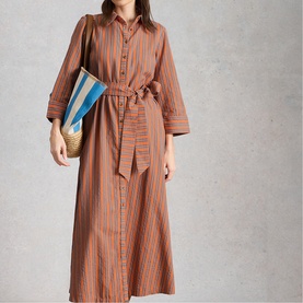 Soma Striped Shirt Dress