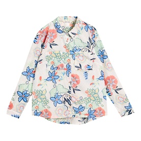 Sophie Floral Square Embroidery Shirt