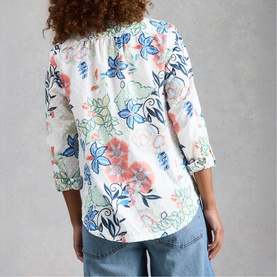 Sophie Floral Square Embroidery Shirt