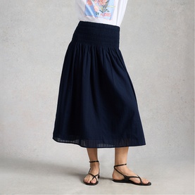 Suri Shirred Flared Skirt