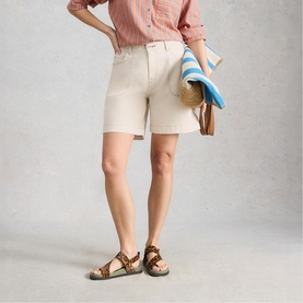 Tia Pocket Stitch Denim Shorts