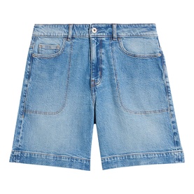 Tia Pocket Stitch Denim Shorts