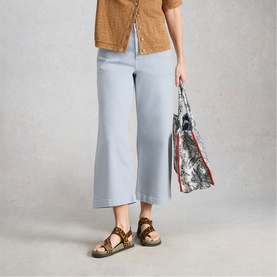 Tia Cropped Wide Leg Jeans