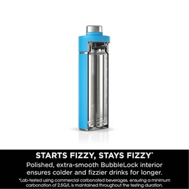 Thirsti 530ml Travel Bottle Tropical Blue