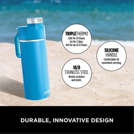 Thirsti 700ml Travel Bottle Tropical Blue