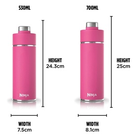 Thirsti 700ml Travel Bottle Hot Pink