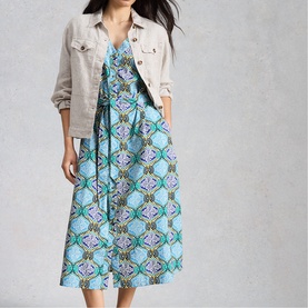 Val Printed Flared Dress