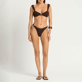 Delphi Ring Striped Bikini Bottoms