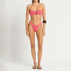 Blake Textured Bandeau Bikini Top