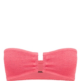 Blake Textured Bandeau Bikini Top