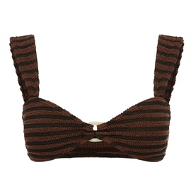 Delphi Ring Striped Bikini Top