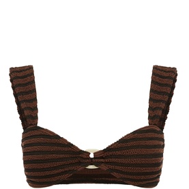 Delphi Ring Striped Bikini Top