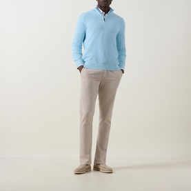 Textured Half Zip Sweater