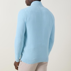 Textured Half Zip Sweater