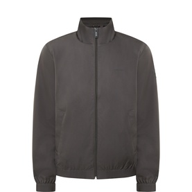 Logo Badge Windbreaker Bomber Jacket