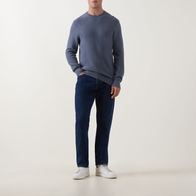 Textured Monogram Logo Sweater