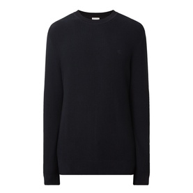 Textured Monogram Logo Sweater