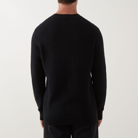 Textured Monogram Logo Sweater