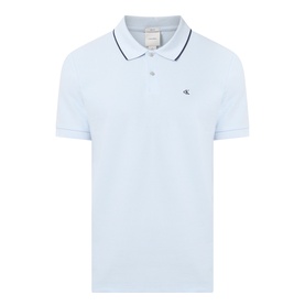 Piqu&eacute; Monogram Logo Polo Shirt