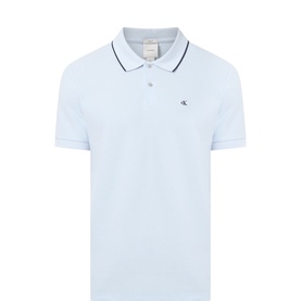 Piqu&eacute; Monogram Logo Polo Shirt
