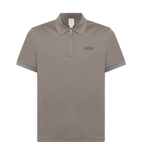 Supima Slim Zip Polo Shirt