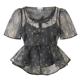 Shibori Organza Blouse