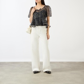 Shibori Organza Blouse