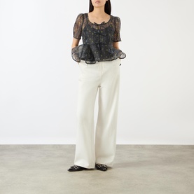 Shibori Organza Blouse