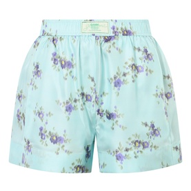 Printed Silk Shorts