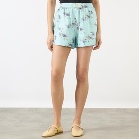 Printed Silk Shorts