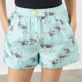 Printed Silk Shorts