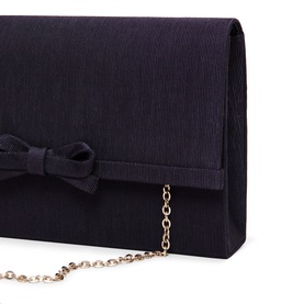 Grosgrain Bow Chain Clutch