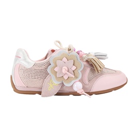 Lennon Flower Charm Lace Up Trainers