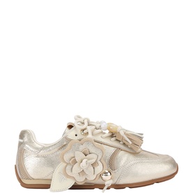 Lennon Flower Charm Lace Up Trainers