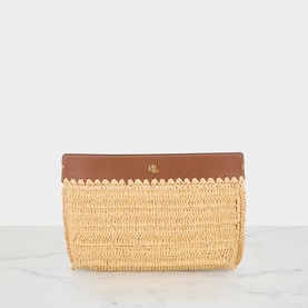 Raffia Large Pouch