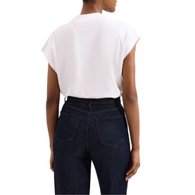 Paige Button Pont&eacute; Top