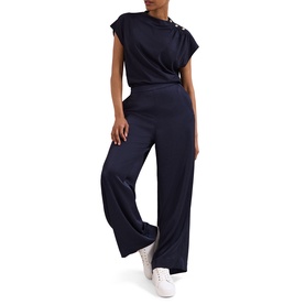 Paige Button Pont&eacute; Top