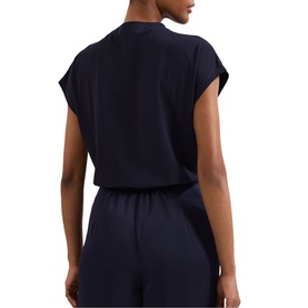 Paige Button Pont&eacute; Top