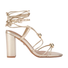 Swift Metallic Block Heeled Sandals