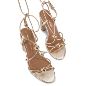 Swift Metallic Block Heeled Sandals