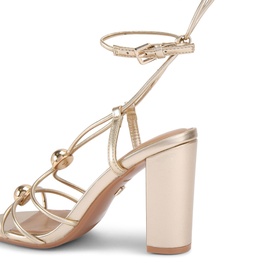 Swift Metallic Block Heeled Sandals