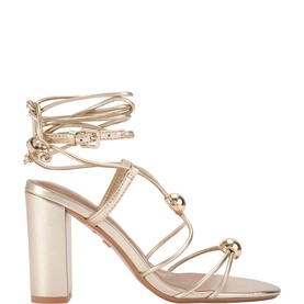 Swift Metallic Block Heeled Sandals