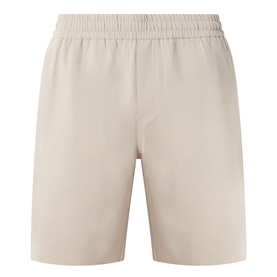 Samsoe & Samsoe Smith Lightweight Shorts in Aluminium, elasticated waistband, relaxed fit, lightweight fabric, flat lay view