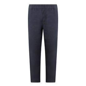 Samsoe & Samsoe Jabari Casual Trousers in Salute, slim-leg linen with elasticated waistband and clean hems