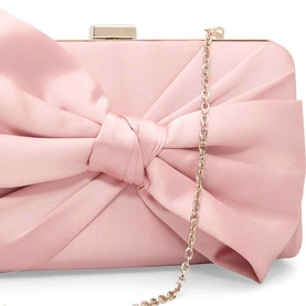 Satin Bow Clutch