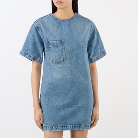 Tulah Pocket Denim Mini Dress