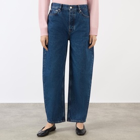 Fritz Mid-Rise Barrel Leg Jeans